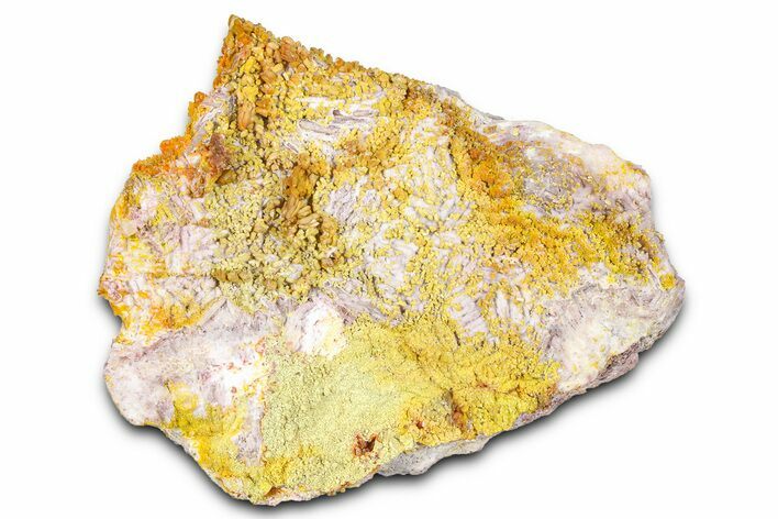 Yellow-Orange Vanadinite & Wulfenite Crystal Cluster - Arizona #368918